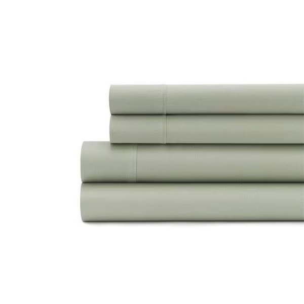 Sobel Westex 300 Thread Count 100-Percent Cotton Sateen Sheet Set  Sage - Twin, Baltic Linen, Mfr#: 3611294700000